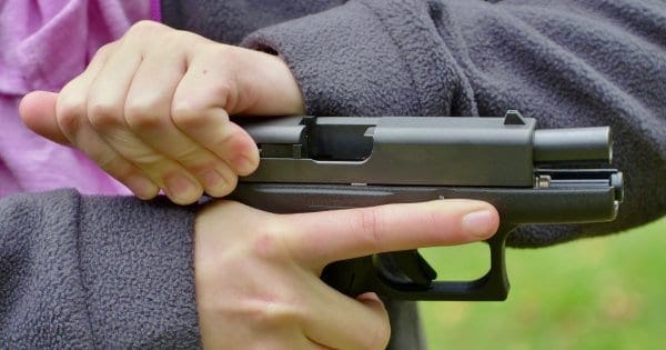 Locking back the slide