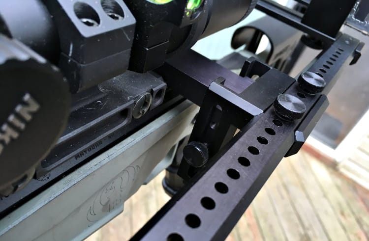 For height adjustment, the Nexus camera mount can slide up or down.