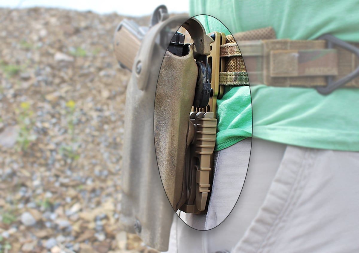 Minimize Movement the Modular Holster Adapter from True North Concepts