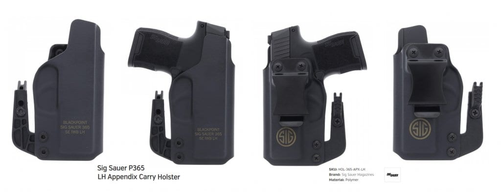 Blackpoint Tactical left hand AIWB holster for SIG P365