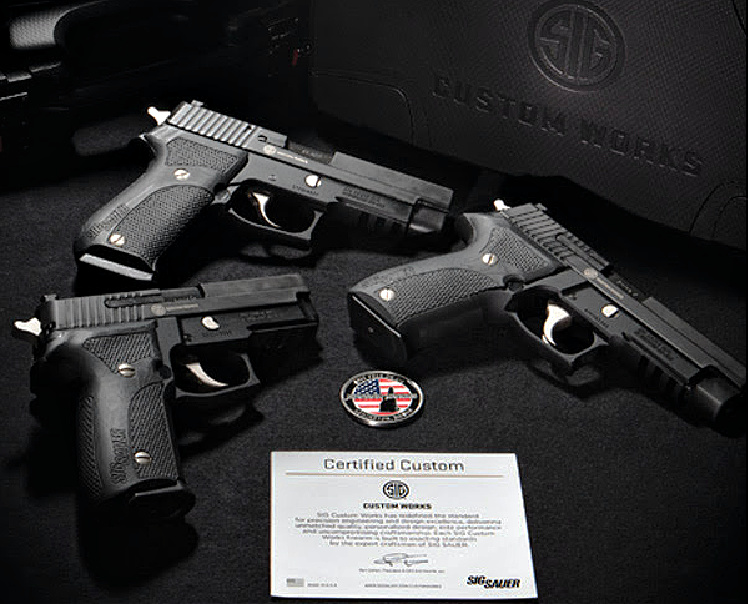 Gun News: Will it be seen at SHOT Show 2021? Sig Custom Nightmare Series P220, P226, P229.