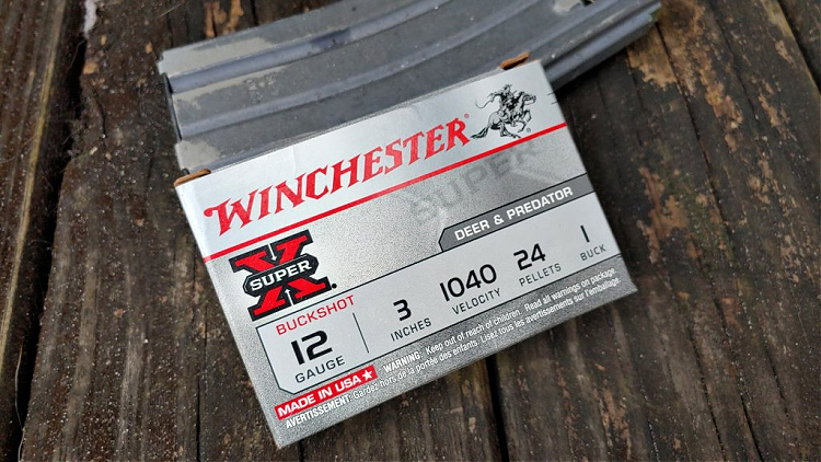 Ammo for shotguns Winchester SuperX 12-gauge No.1 Buckshot used in shotgun test: can you hit two man-sized targets with one shot?