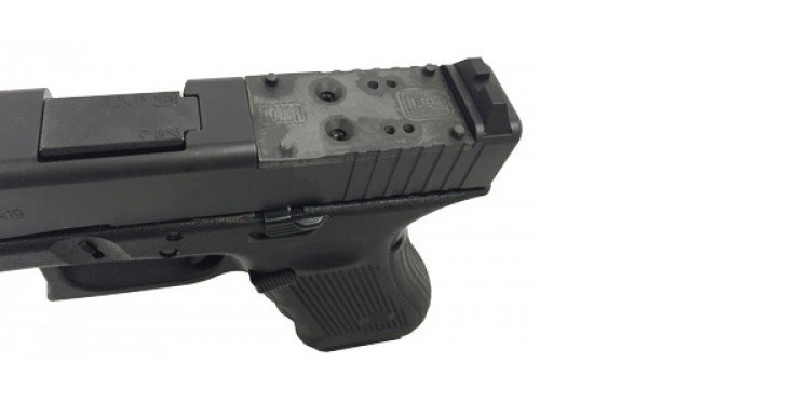 Glock 40 with baseplate removed