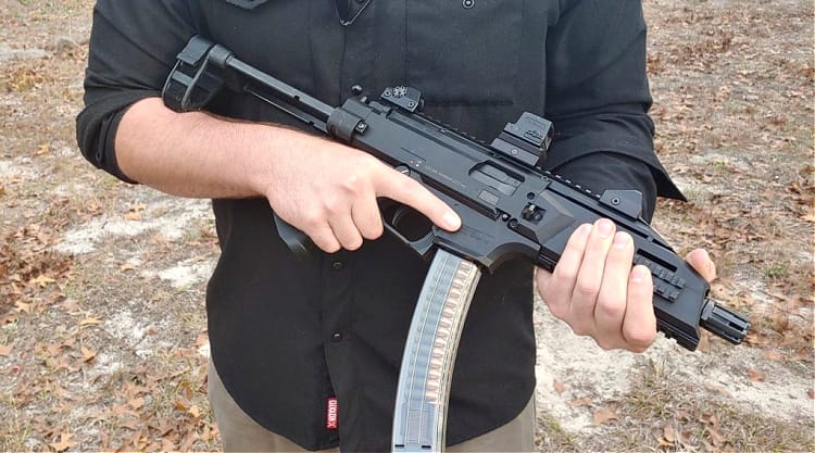 CZ Scorpion with ETS 40-round magazine.
