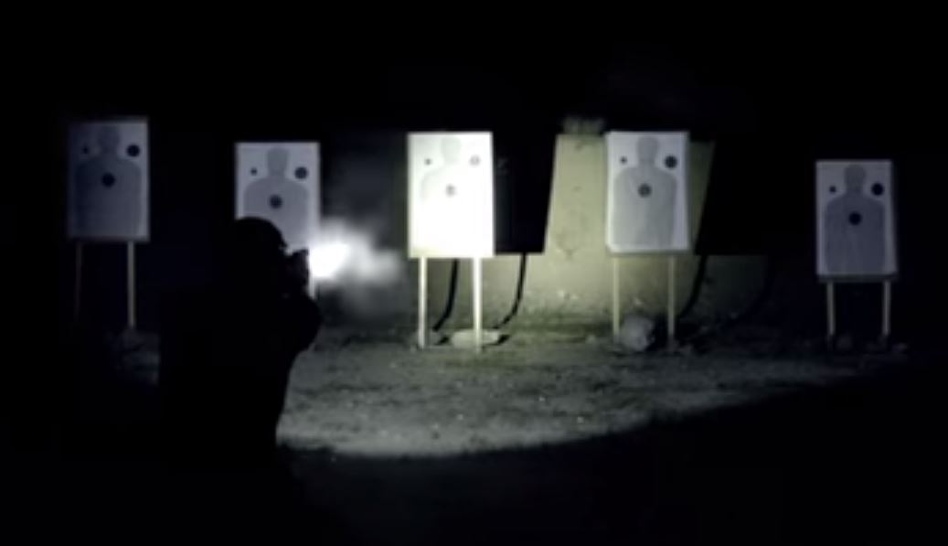 engage targets in low light with tactical light.