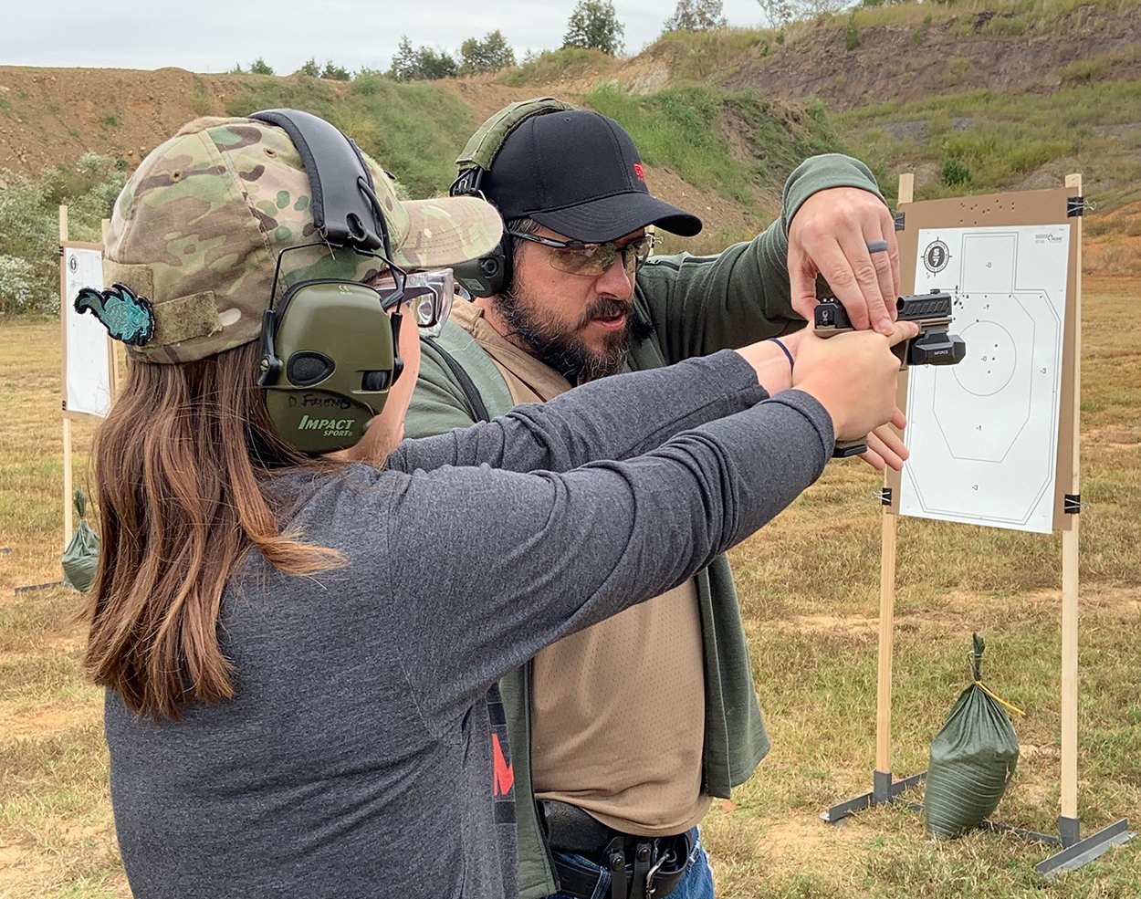 Firearms training with Daniel Shaw