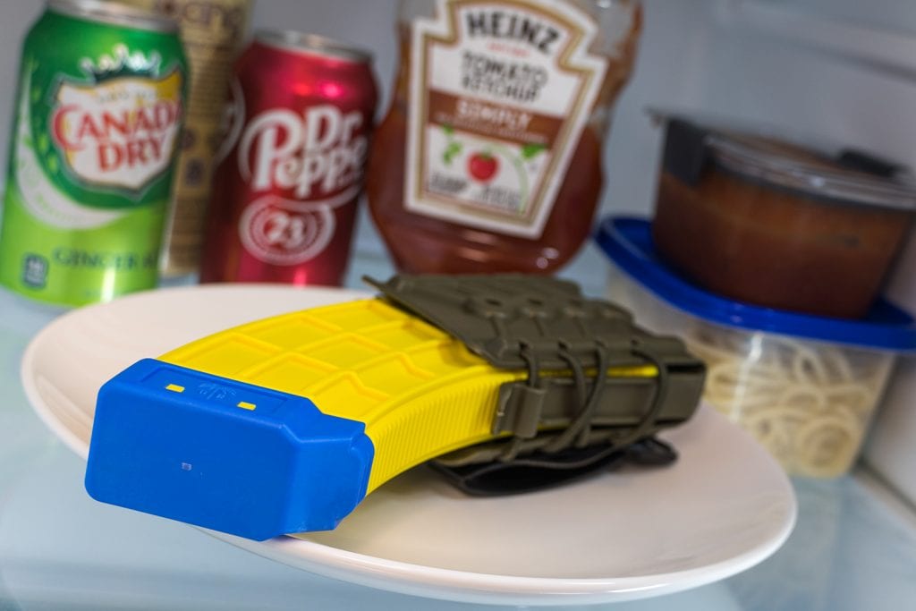 AK47 banana clip in the fridge