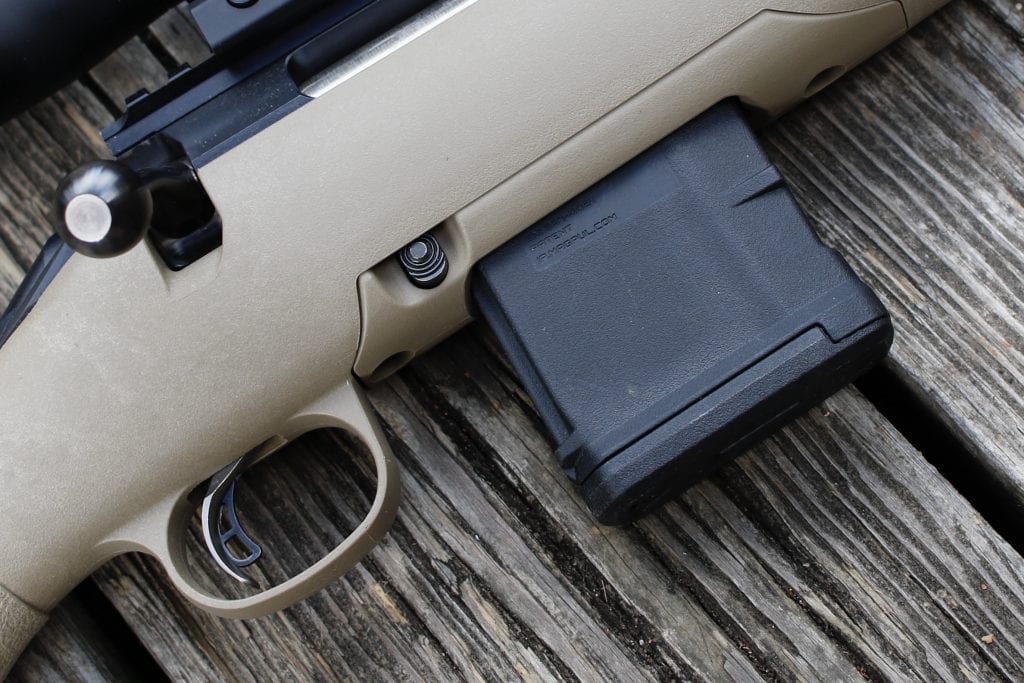 The Ruger American Rifle takes AR mags.