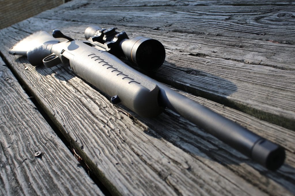 Ruger American Rifle Ranch in .5.56, an AR-magazine fed bolt action 
