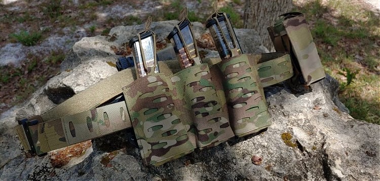 Sentry Gunnar belt with ETS Mags in attached pouches.