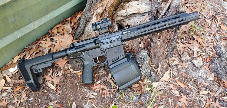 Springfield SAINT AR-10 pistol with Sig Romeo-MSR red dot sight