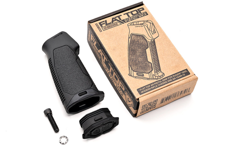 Strike Industries 15-degree AR pistol grip package contents