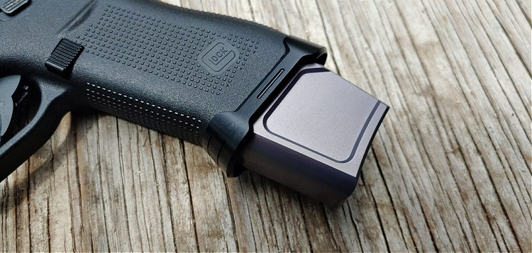Tyrant Designs magwell and magazine extension on Glock 43X / Glock 48