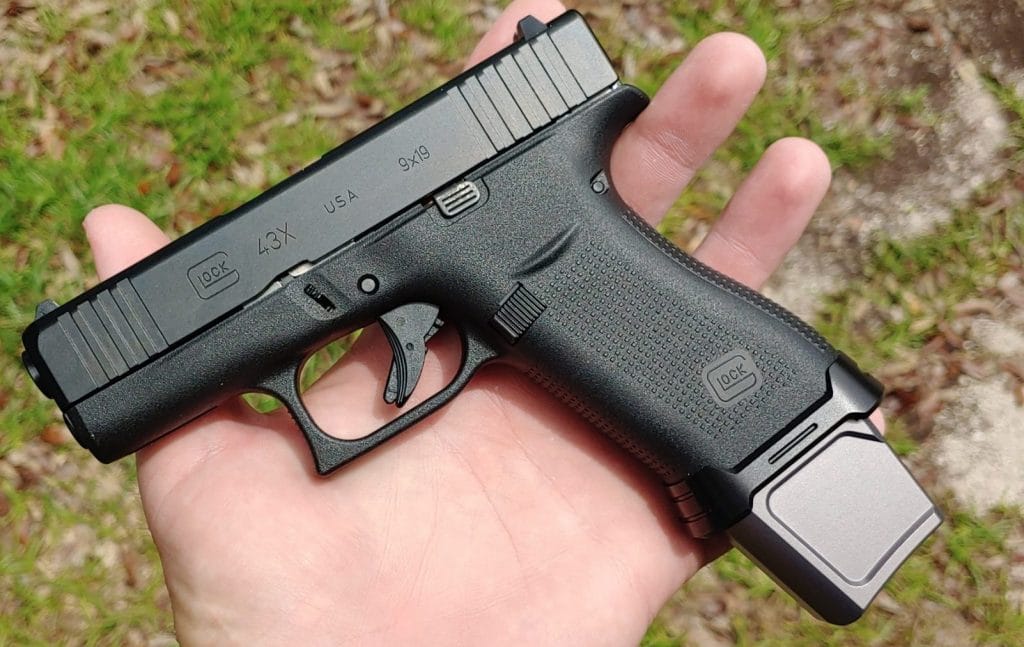 Glock 43x with Tyrant Designs magazine extension