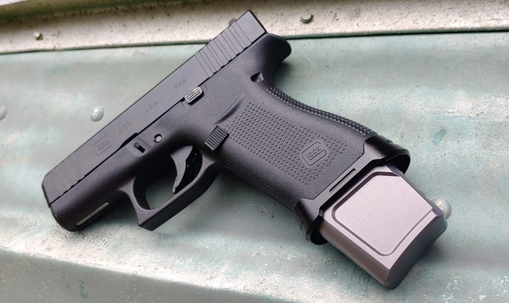 Glock 43X with Tyrant Designs magazine extension