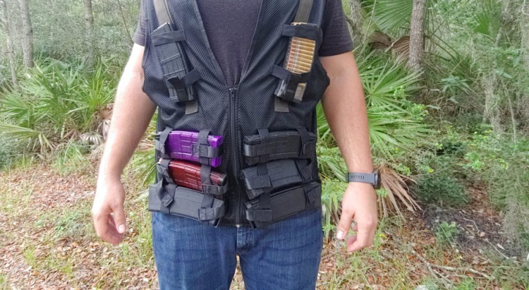 HEAT vest loaded with magazines.