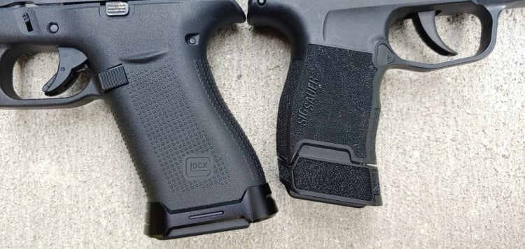 Sig P365 vs Glock 43X grips