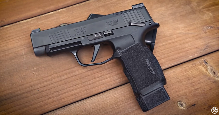 Sig Sauer P365 XL with 15-round extended magazine.