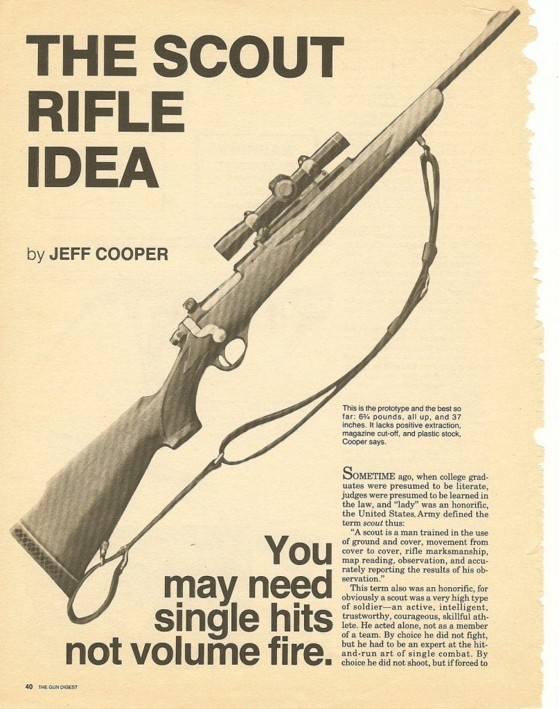 Scout Rifle advertisement