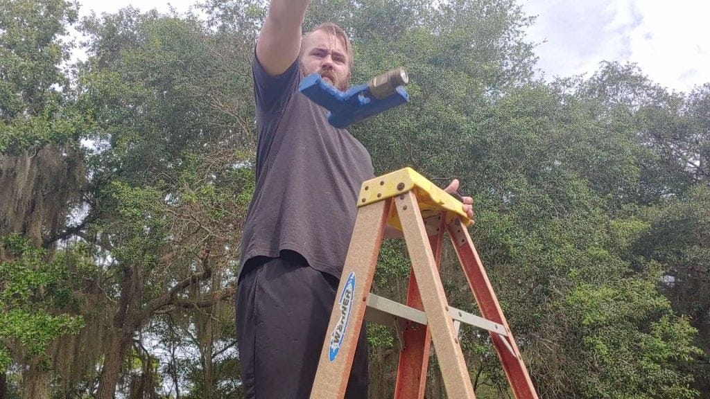 TWM-30F pistol WML dropped from atop a ladder. 