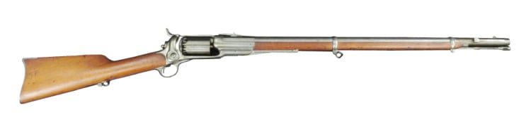 Colt Model 1855 Revolving Rifle - weird guns of the old west