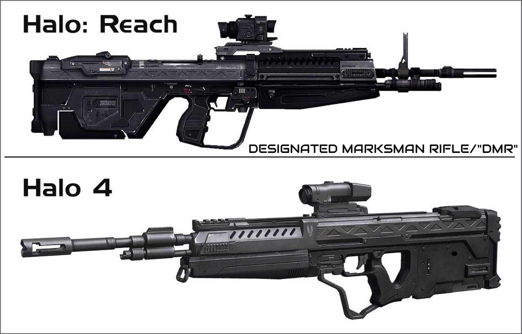 Video game battle rifles