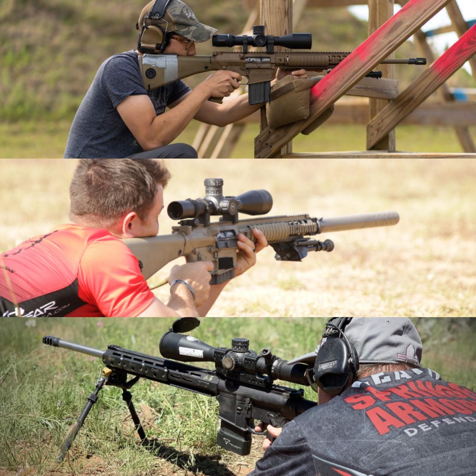 SASS configurations are a common sight at PRS gas gun and other long range competitive events like "A Weekend at the Arena" match by Quantified Performance, owing to their precision capability at distance.
