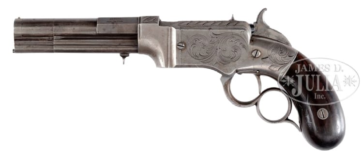 weird guns of the old west, a Volcano pistol