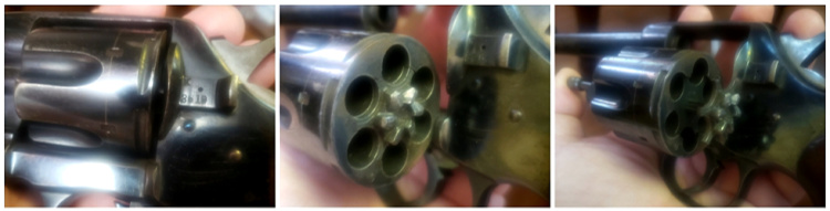 Colt 1901 revolver, swing-out cylinder