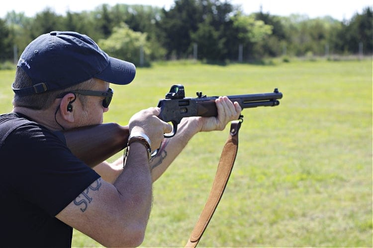 Henry Big Boy lever gun with Holosun 507c red dot sight.