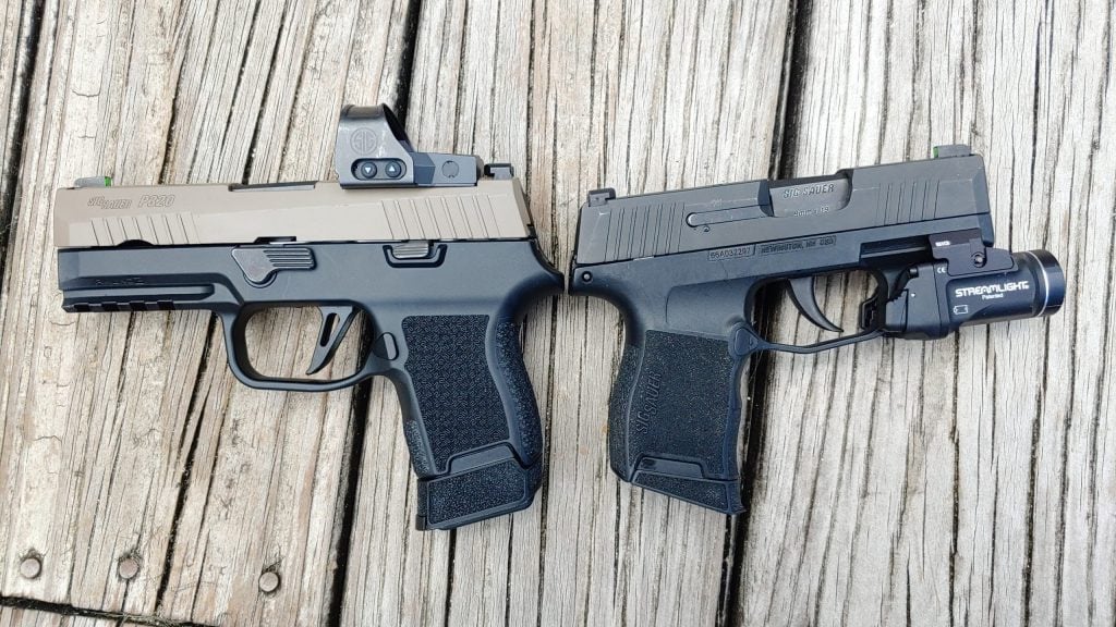 Sig P365 and P320 with Amend2 s300 grip module - both guns with P365 magazines