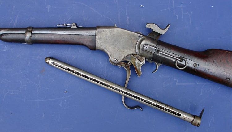 Spencer rifle with tubular magazine