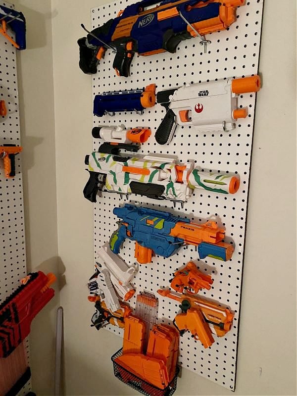 How to DIY a Homemade Dart Gun Pegboard - The Mag Life