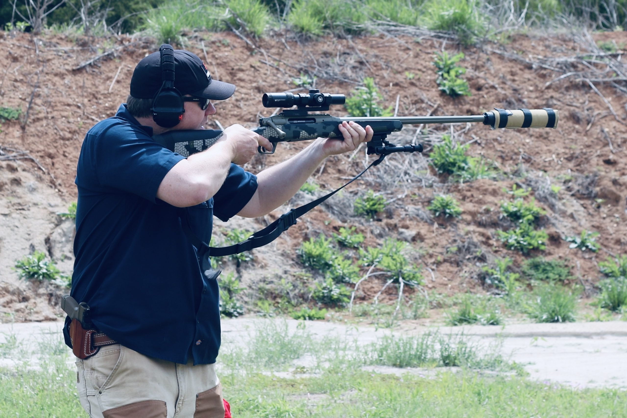 David Higginbotham running a Savage Impulse straight pull rifle in a Ranier Arms Practical Rifle Class