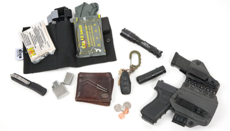 EDC kit including an Individual first aid kit