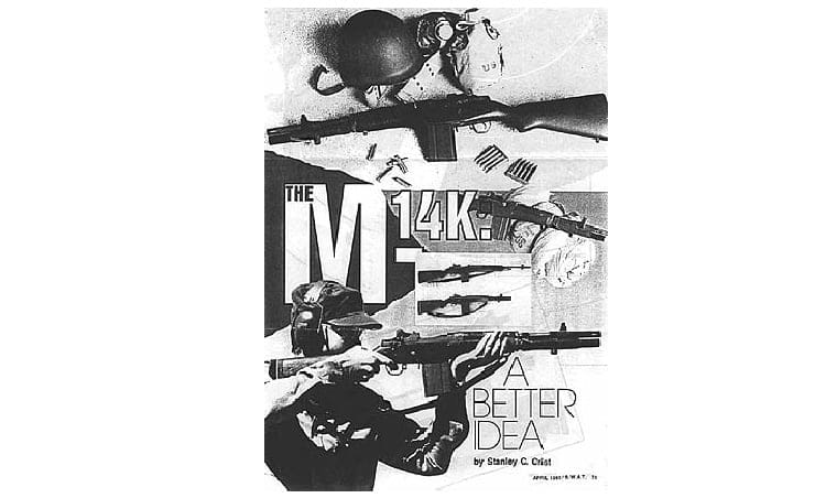 M14K black and white advertisement