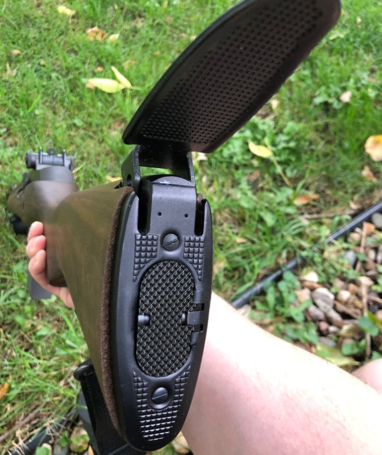 M1A Tanker shoulder storage compartment