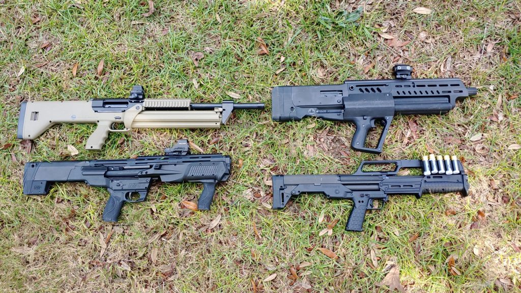 KelTec KS7, the Smith and Wesson M&P 12, the IWI TS 12, and the SRM 1216