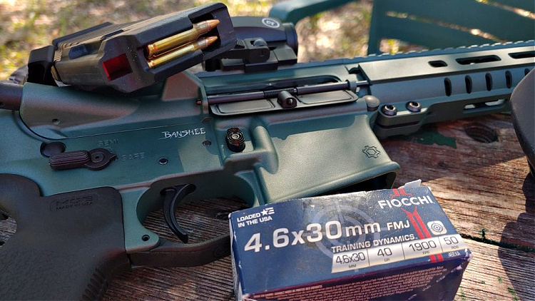 CMMG FourSix with Fiocchi 4.6x30mm ammunition