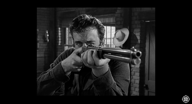 lever action rifle in post WWII movies