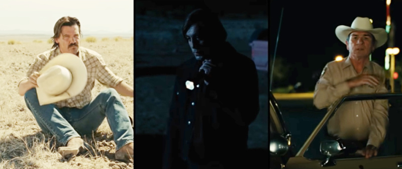 Three characters of No Country for Old men.