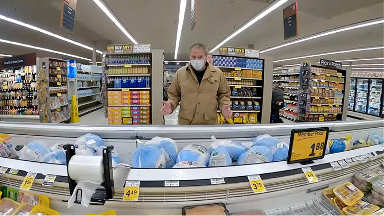Paul Harrell says the freezer section isn't that good of a place for taking cover unless its full of turkeys