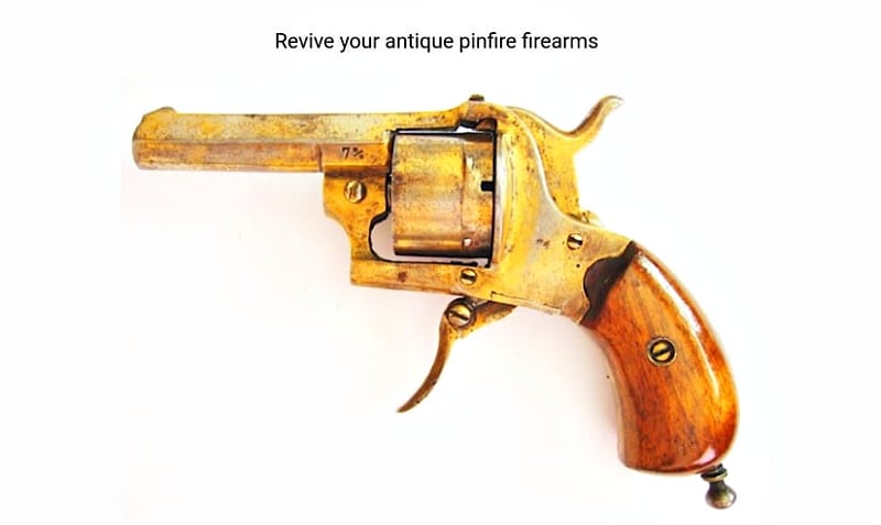 7mm Belgian made pinfire revolver.