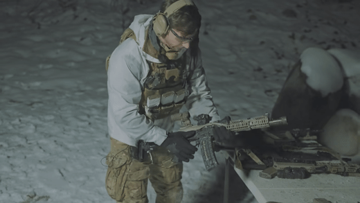 Garand Thumb Freezing rifle test with AK 105 5.56