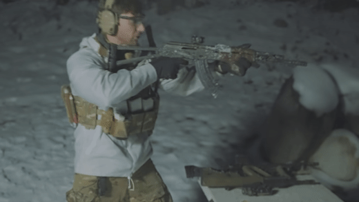 Garand Thumb Freezing Rifle Test with AKM