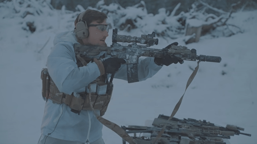 Garand Thumb Freezing rifle test with KAC SR-15