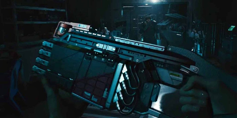 Cyberpunk 2077 smart weapon, eight-barreled shotgun