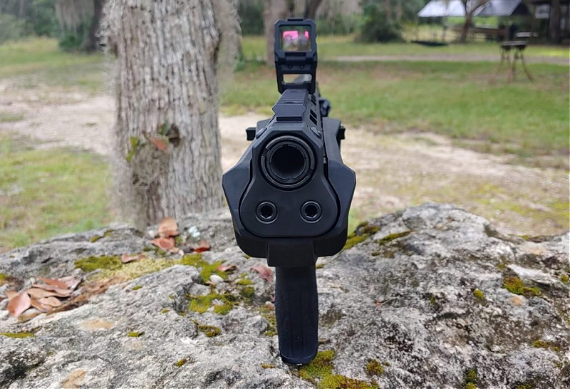 M&P 12 with Holosun AEMS mounted - user's view