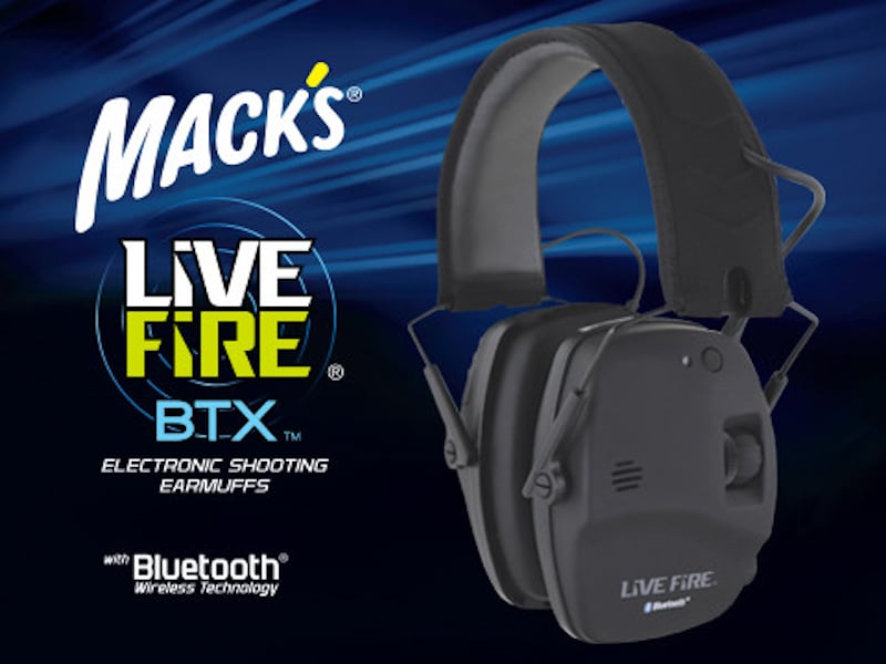Mack's LIFE FIRE BTX earmuffs with bluetooth