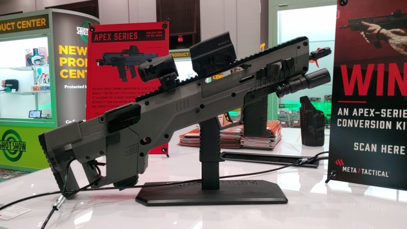 Meta Tactical Apex Pistol Caliber Carbine Conversion System SHOT Show 2022